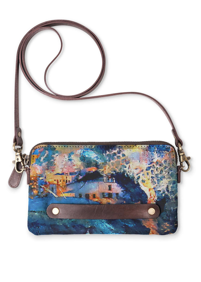 Santorini Collage Clutch