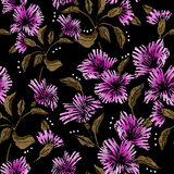 Dark illustration floral