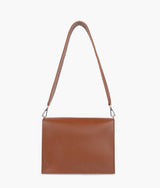 Brown mini cross-body bag