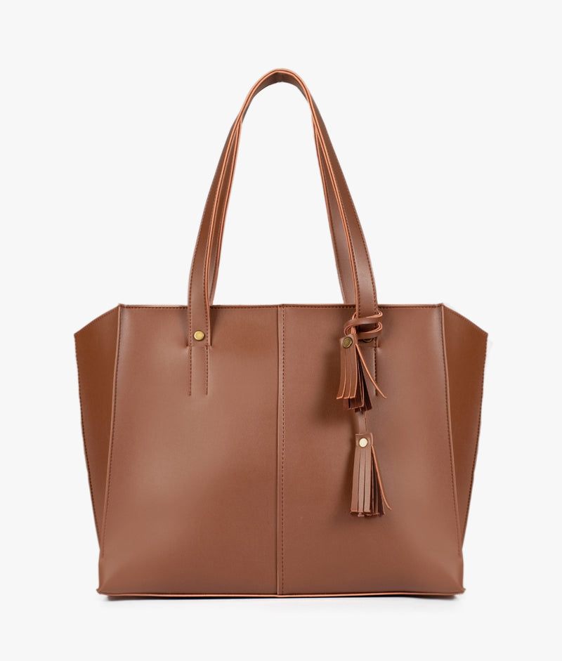 Horse brown over the shoulder tote bag